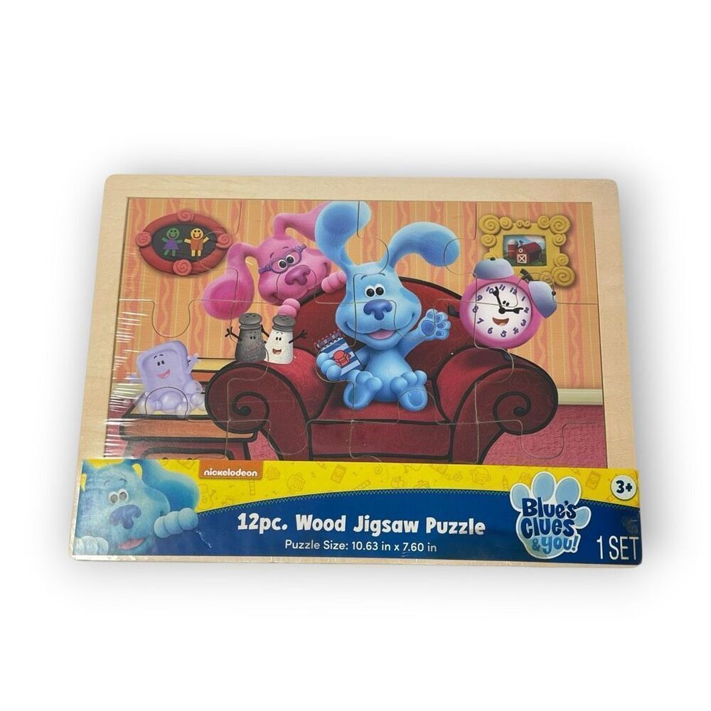 Nickelodeon Blue's Clues & You! The Thinking Chair Wood Puzzle TCG Toys New